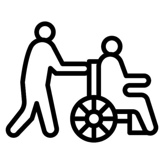 Imagen vectorial del icono del webinar del cuidador Se puede utilizar para los servicios domésticos