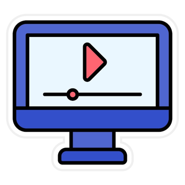 Imagen vectorial de icono de webinar Se puede utilizar para la gestión empresarial