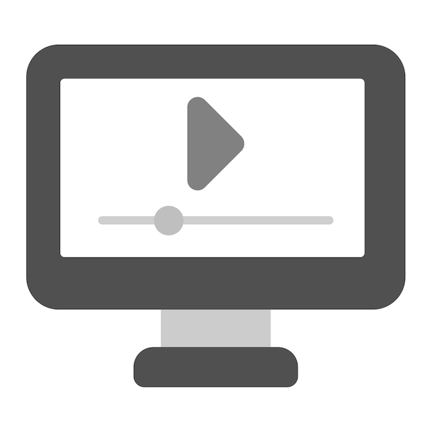 Imagen vectorial de icono de webinar Se puede utilizar para la gestión empresarial