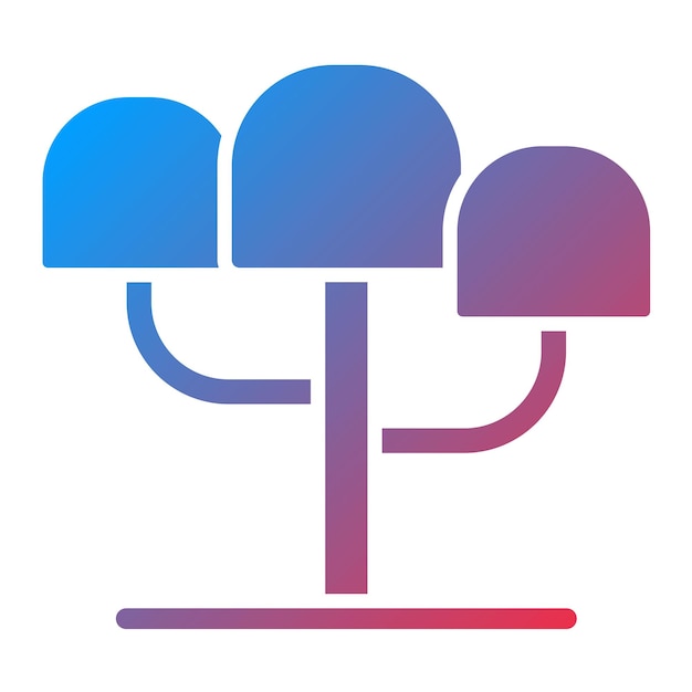 Imagen vectorial del icono de Weeping Willow Se puede usar para la jardinería
