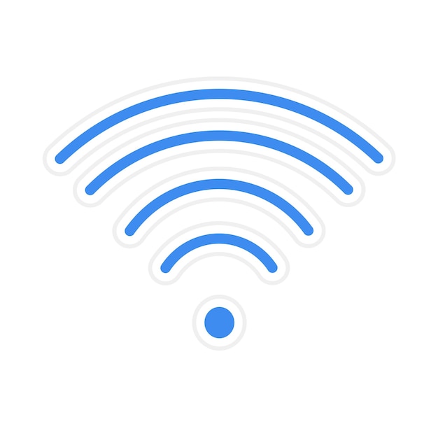 Imagen vectorial de icono wi-fi se puede usar para espacio de coworking