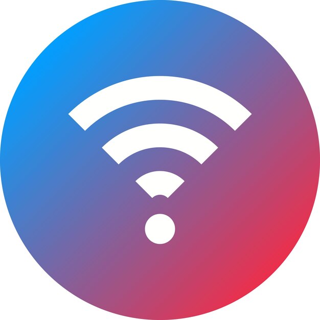 Imagen vectorial de icono Wi-Fi Puede utilizarse para los servicios hoteleros