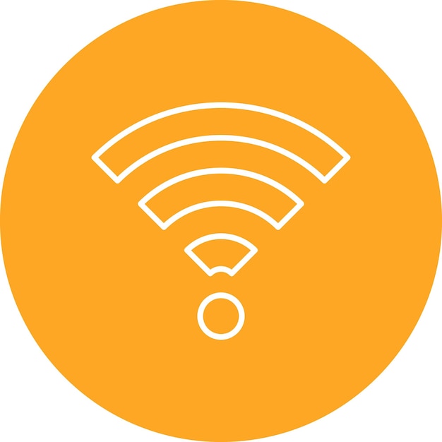 Imagen vectorial de icono Wi-Fi Puede utilizarse para los servicios hoteleros