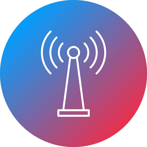 Imagen vectorial de icono de Wi-Fi Tethering Se puede usar para la UX de la interfaz de usuario móvil