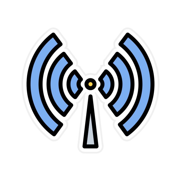 Imagen vectorial de icono WiFi Se puede usar para Bar