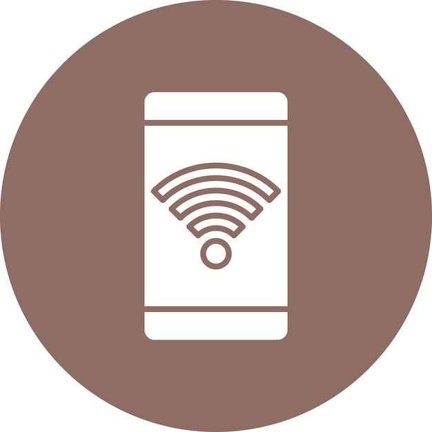 Imagen vectorial de icono Wifi Se puede usar para Comunicación y Medios