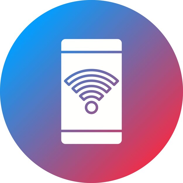 Imagen vectorial de icono Wifi Se puede usar para Comunicación y Medios