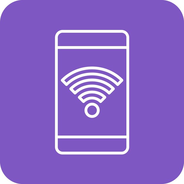 Imagen vectorial de icono Wifi Se puede usar para Comunicación y Medios