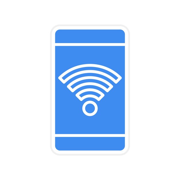 Imagen vectorial de icono Wifi Se puede usar para Comunicación y Medios