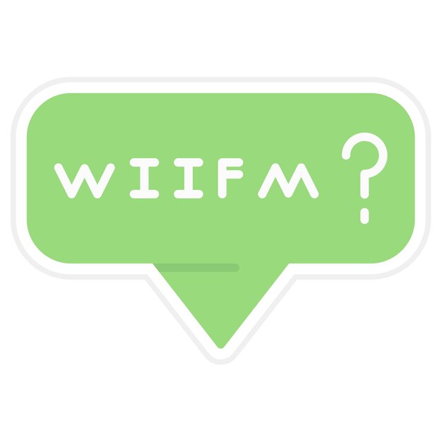 La imagen vectorial del icono WIIFM se puede utilizar para las ventas