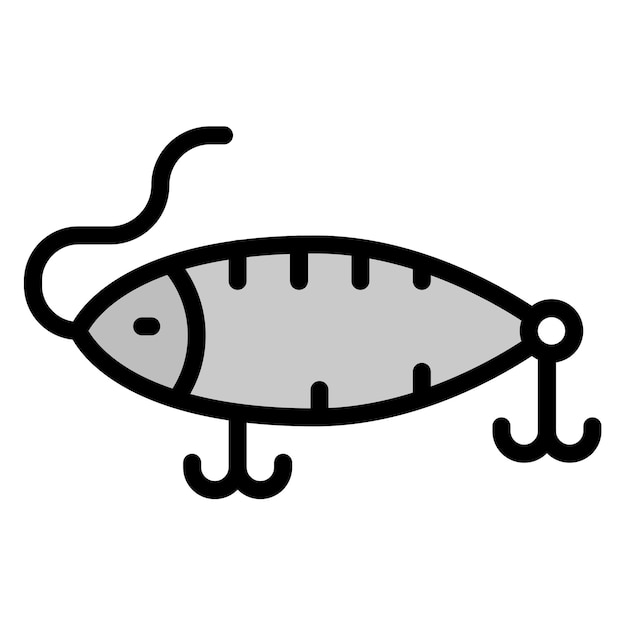 La imagen vectorial del icono de Wobbler Lure se puede usar para el trekking