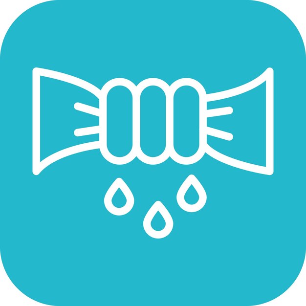 Imagen vectorial del icono de Wring Se puede utilizar para las características de la tela