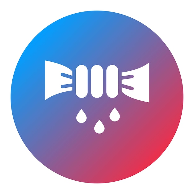 Imagen vectorial del icono de Wring Se puede utilizar para las características de la tela