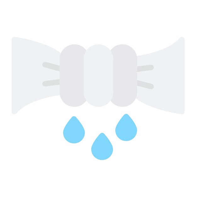 Imagen vectorial del icono de Wring Se puede utilizar para las características de la tela