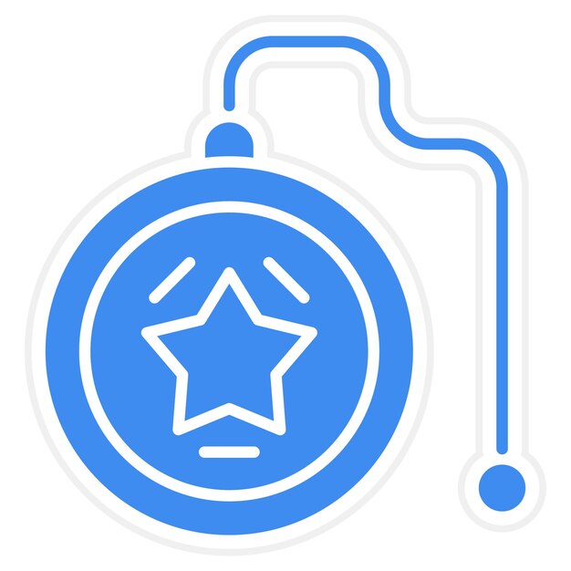 La imagen vectorial del icono Yoyo se puede usar para entretenimiento