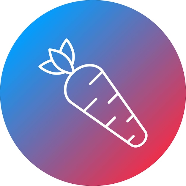 La imagen vectorial del icono de las zanahorias se puede utilizar para la agricultura