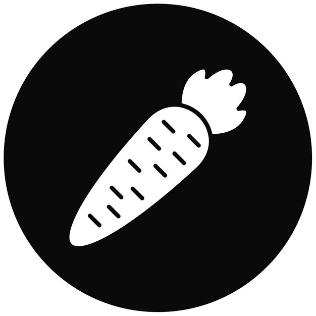 La imagen vectorial del icono de las zanahorias se puede utilizar para Village