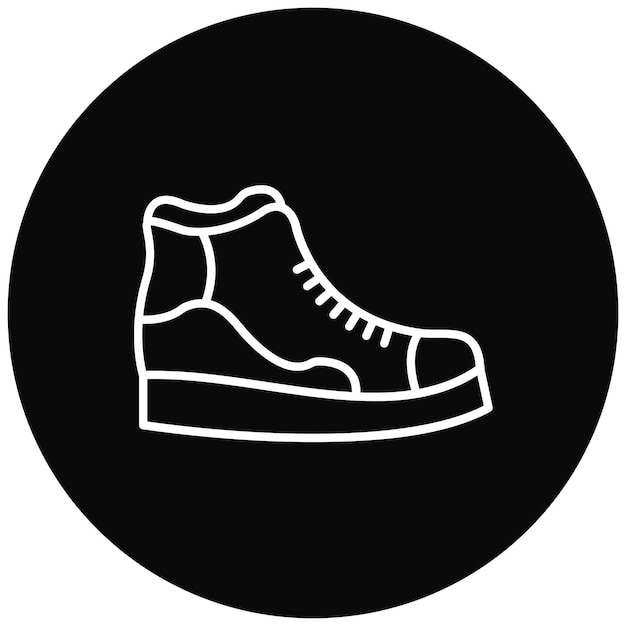 Imagen vectorial del icono de la zapatilla Se puede usar para ropa