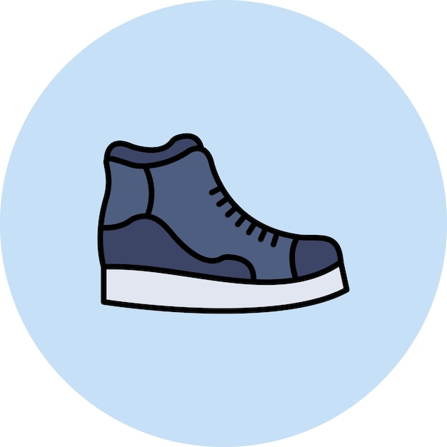 Imagen vectorial del icono de la zapatilla Se puede usar para ropa