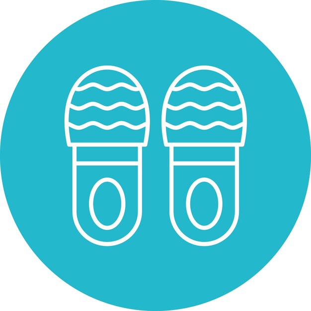 Imagen vectorial del icono de la zapatilla Se puede utilizar para la ropa