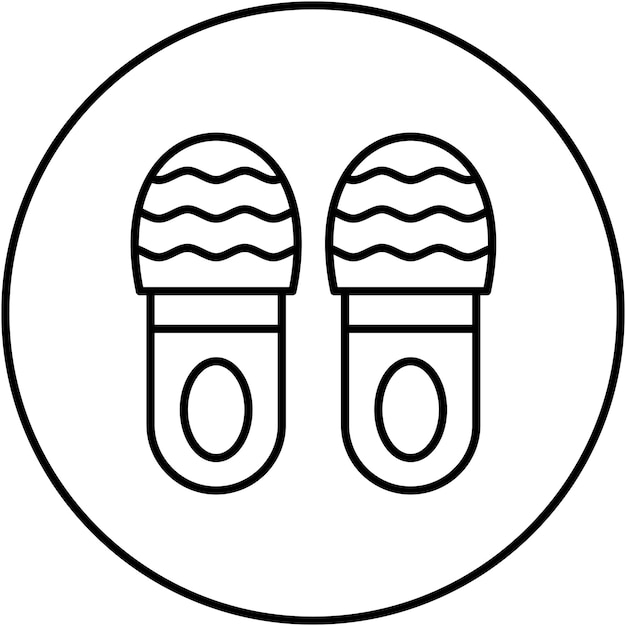 Imagen vectorial del icono de la zapatilla Se puede utilizar para la ropa