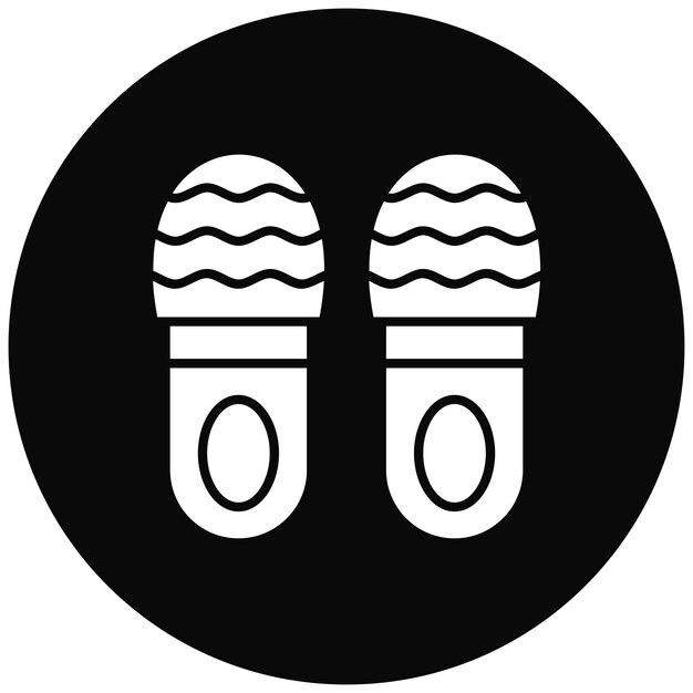 Imagen vectorial del icono de la zapatilla Se puede utilizar para la ropa
