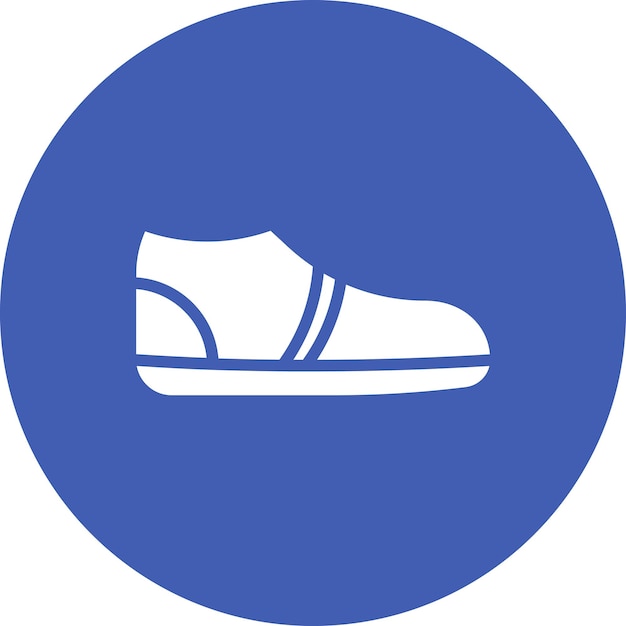 Imagen vectorial del icono de las zapatillas de pista Se puede utilizar para la pista y el campo