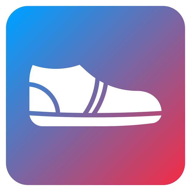 Imagen vectorial del icono de las zapatillas de pista Se puede utilizar para la pista y el campo