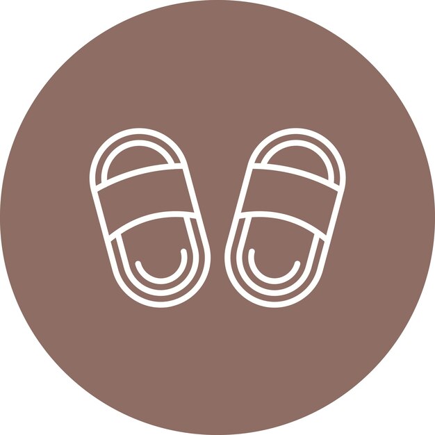 Imagen vectorial del icono de las zapatillas Se puede usar para Comfort