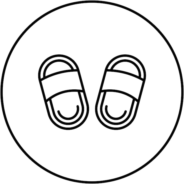 Imagen vectorial del icono de las zapatillas Se puede usar para Comfort