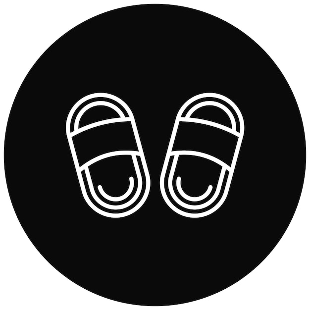 Imagen vectorial del icono de las zapatillas Se puede usar para Comfort