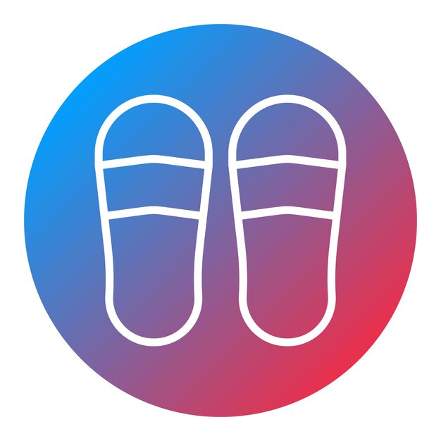 Imagen vectorial del icono de las zapatillas Se puede usar para el hogar de ancianos