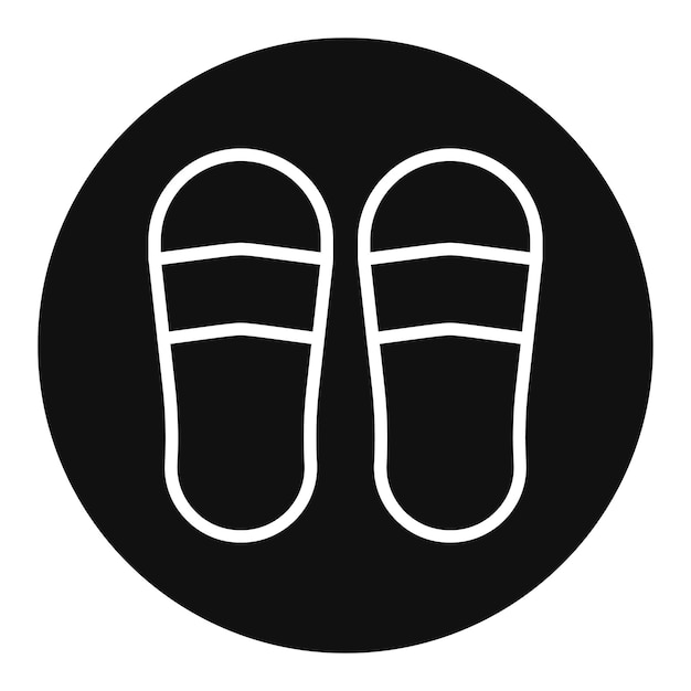 Imagen vectorial del icono de las zapatillas Se puede usar para el hogar de ancianos
