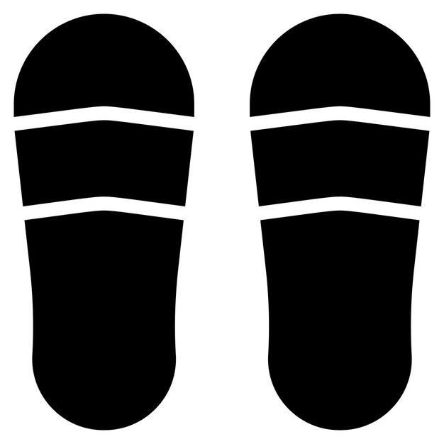 Imagen vectorial del icono de las zapatillas Se puede usar para el hogar de ancianos