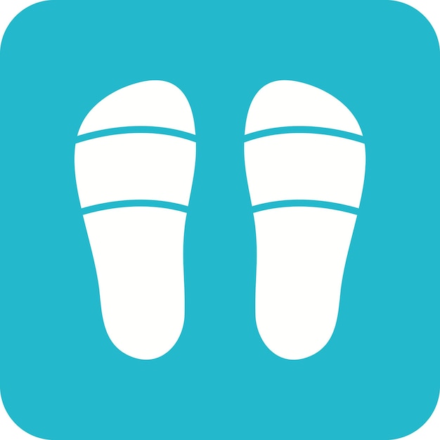 Imagen vectorial del icono de las zapatillas Se puede usar para Spa