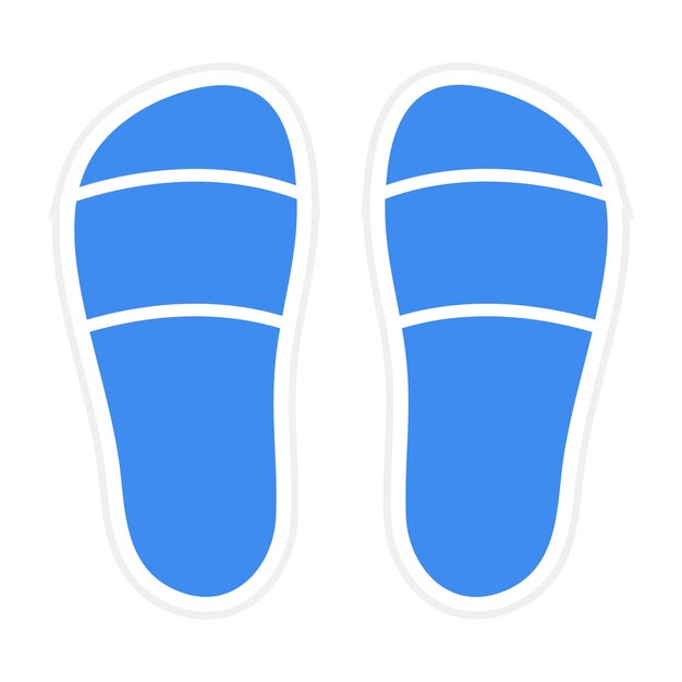 Imagen vectorial del icono de las zapatillas Se puede usar para Spa