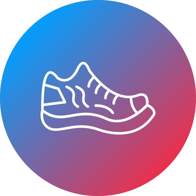 Imagen vectorial del icono del zapato Se puede usar para atletismo