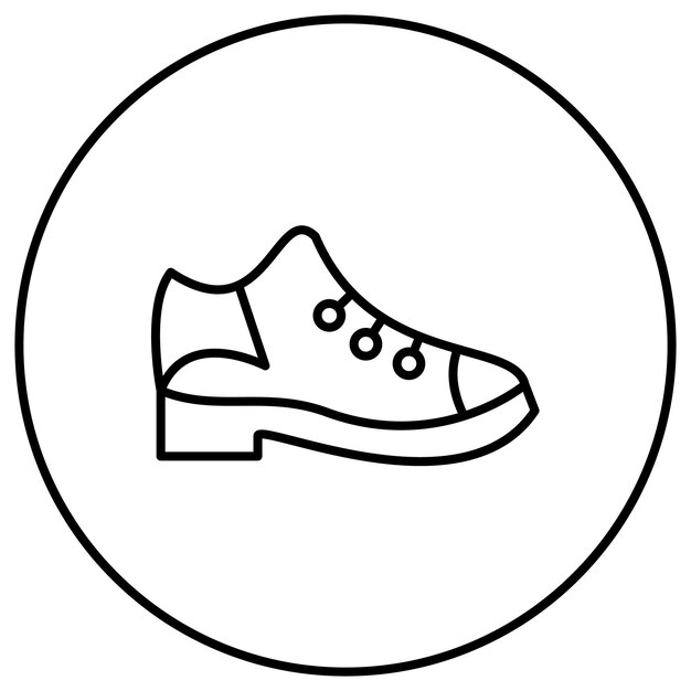 Vector imagen vectorial de icono de zapatos casuales se puede usar para moda