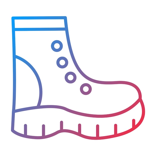 Imagen vectorial del icono de zapatos de construcción Se puede utilizar para herramientas de construcción