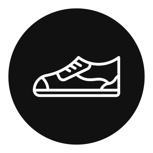Imagen vectorial del icono de los zapatos de correr Se puede usar para el fitness