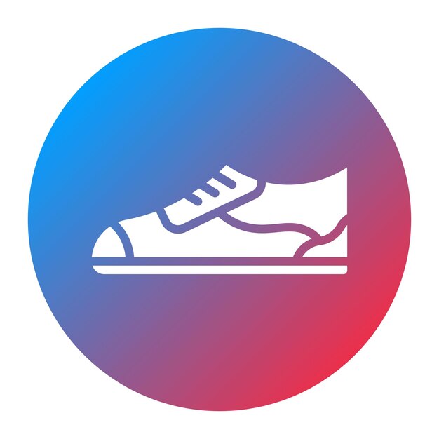Imagen vectorial del icono de los zapatos de correr Se puede usar para el fitness