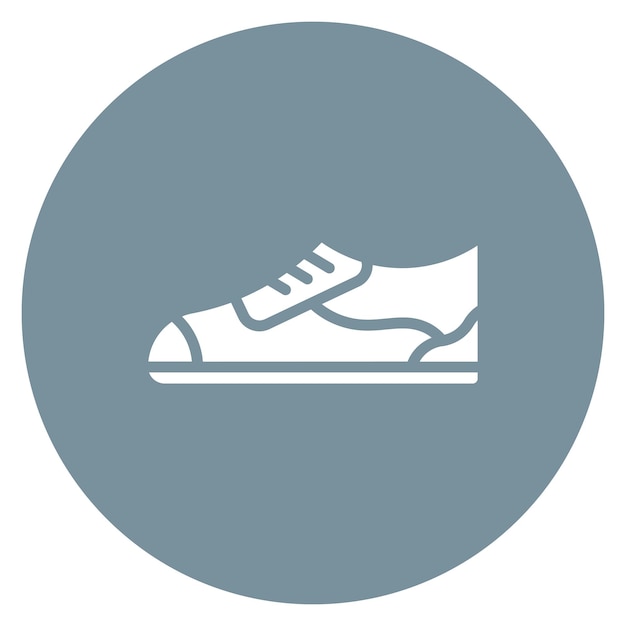 Imagen vectorial del icono de los zapatos de correr Se puede utilizar para el fitness