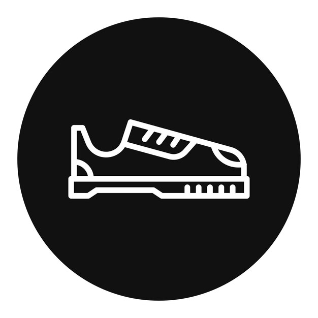 Imagen vectorial del icono de zapatos de escalada Se puede utilizar para la escalada en roca