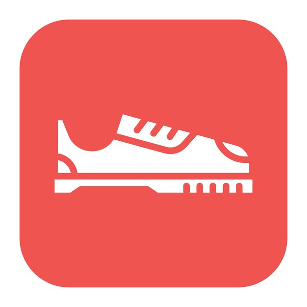 Imagen vectorial del icono de zapatos de escalada Se puede utilizar para la escalada en roca