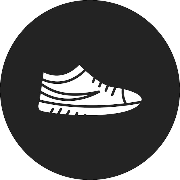 Imagen vectorial del icono de los zapatos de gimnasio Se puede usar para el gimnasio