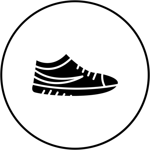 Imagen vectorial del icono de los zapatos de gimnasio Se puede usar para el gimnasio