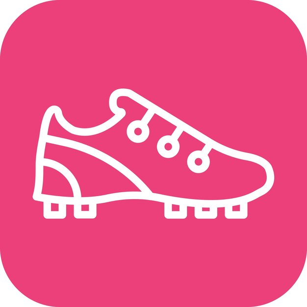 Imagen vectorial del icono de los zapatos de golf Se puede usar para el golf