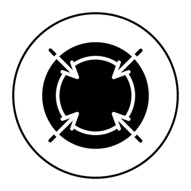 Imagen vectorial del icono de la Zona Azul Se puede usar para Battle Royale
