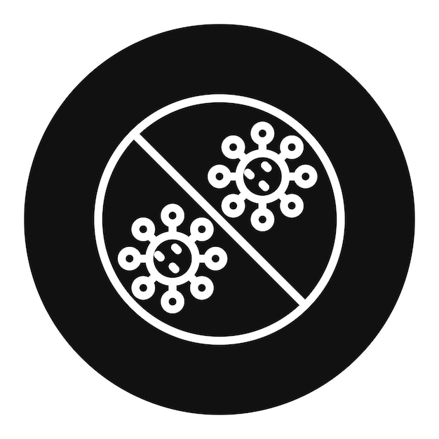 Imagen vectorial del icono de la zona de cuarentena Puede utilizarse para enfermedades infecciosas