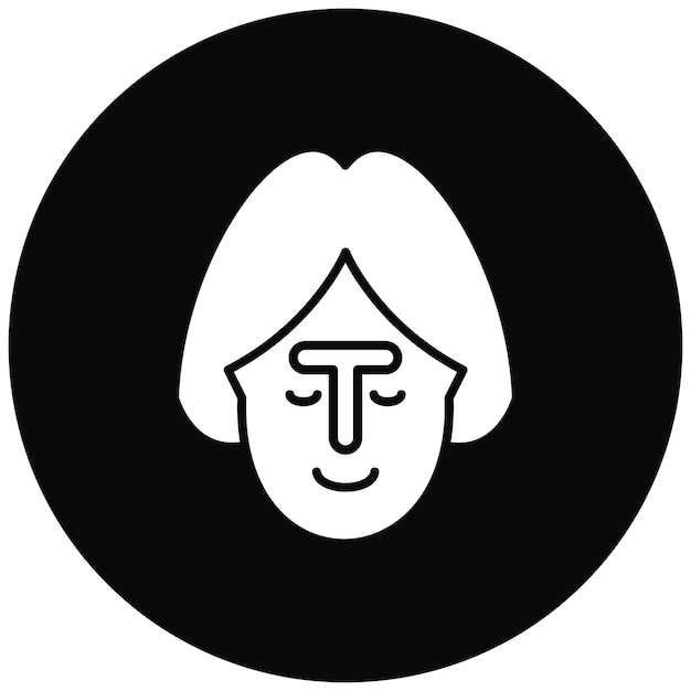 Imagen vectorial del icono de la zona T Puede utilizarse para el cuidado de la piel
